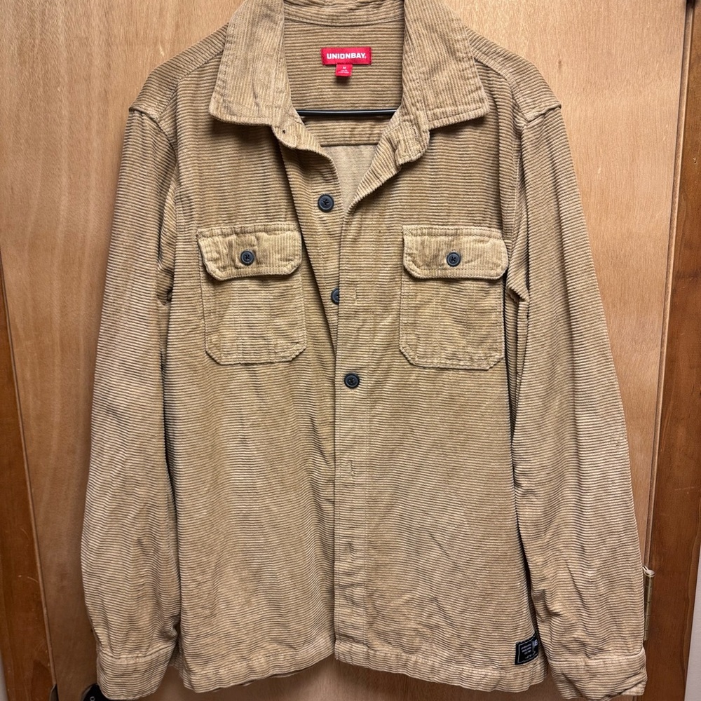 UNIONBAY Tan Corduroy Jacket Size M